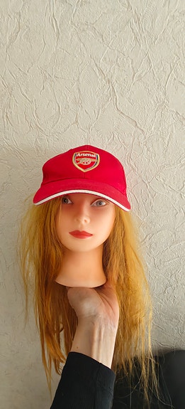 Punainen Arsenal FC lippis lasten koko
