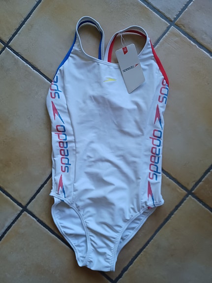 Speedo uimapuku S valkoinen