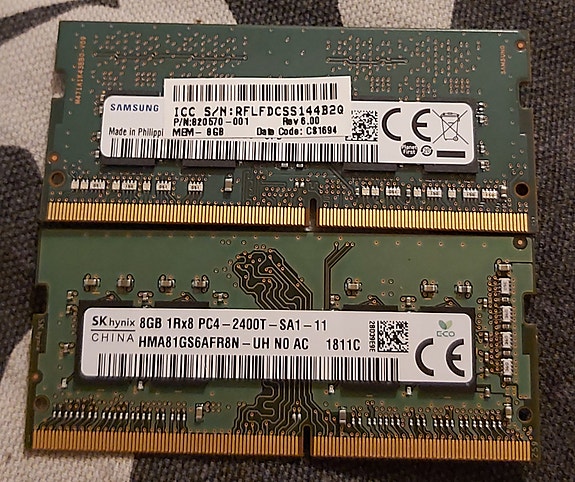 Kannettavan muisti DDR4 8gb
