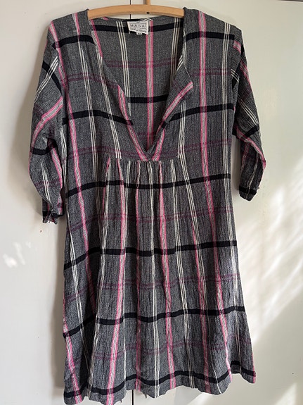 Masai arkimekko/tunika XL kirjava ruudullinen