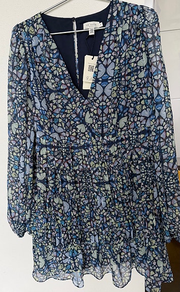 Ted Baker kesämekko M sininen kuviollinen
