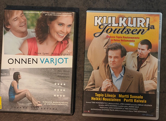 3kpl DVD, Kummeli, Kulkuri & Joutsen ja Onnen Varjot