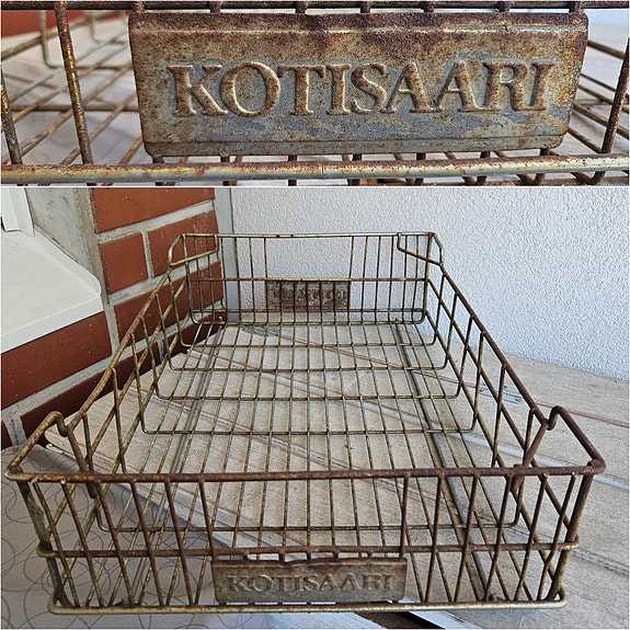 Vintage kori sisustus säilytys keräily hylly