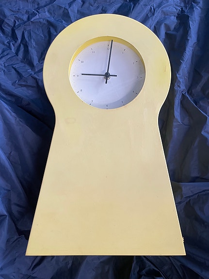 IKEA seinäkello keltainen