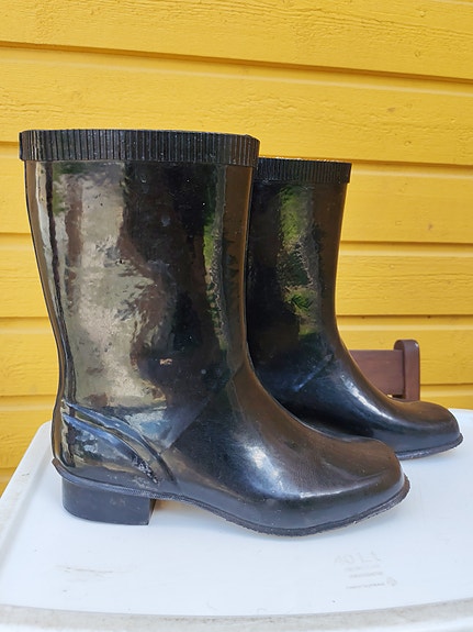 Vintage kumisaappaat koko 37