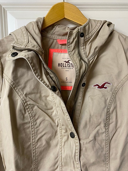Hollister naisten takki S beige puuvilla