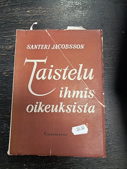 Santeri Jacobsson: Taistelu ihmisoikeuksista - kirja