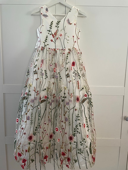 Morsiustytön mekko 158 cm