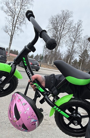 Helkama lasten potkupyörä 10" vihreä