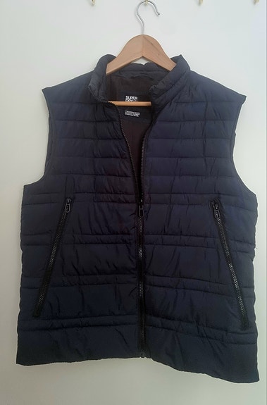 Superdry tummansininen toppaliivi, XL
