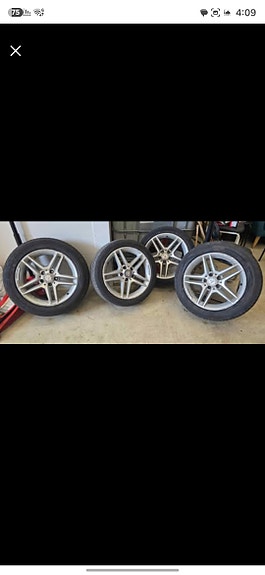Mercedes amg 17" vanteet ja renkaat