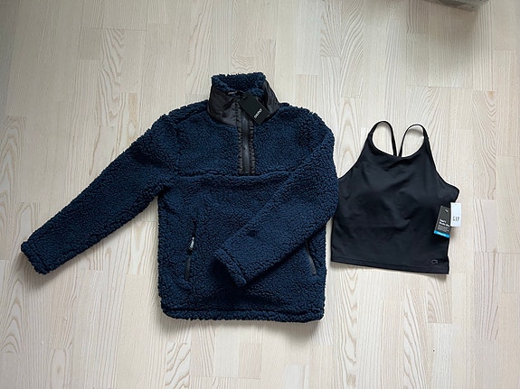 Fleece xs ja urheilutoppi s