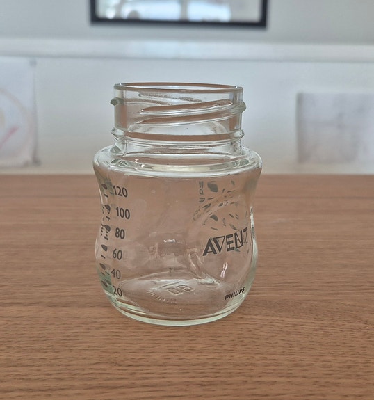 Avent 120ml lasinen pullo tuttipulloon tai rintapumppuun