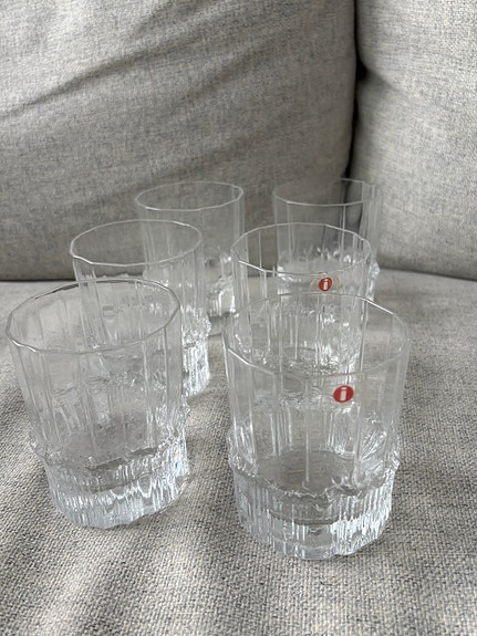 Iittala Pallas -juomalasit / 1-8 kpl (Tapio Wirkkala) – Tarrallisia osa!