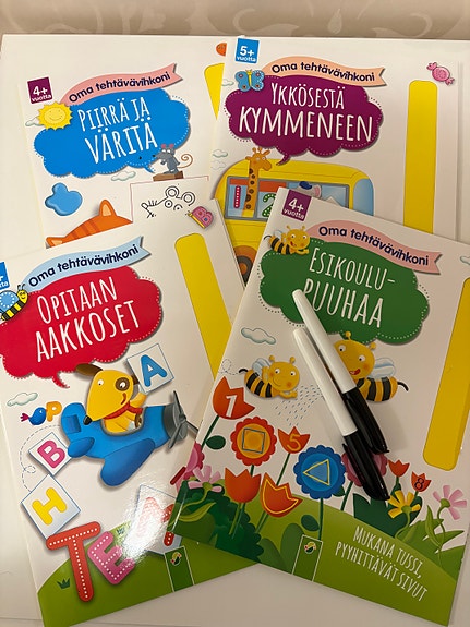 Pyyhittävät tehtäväkirjat