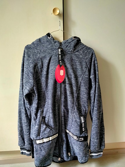 Naisten fleece huppari vetoketjulla koko XXL