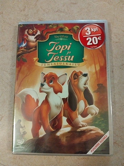Disney Topi ja Tessu juhlapainos DVD