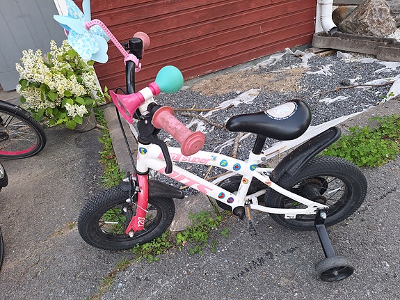 BITS Super 120 White/pink lasten pyörä