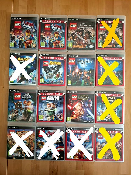 PS3 LEGO-pelejä CIB