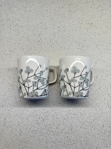 Marimekko lumimarja kahvikupit