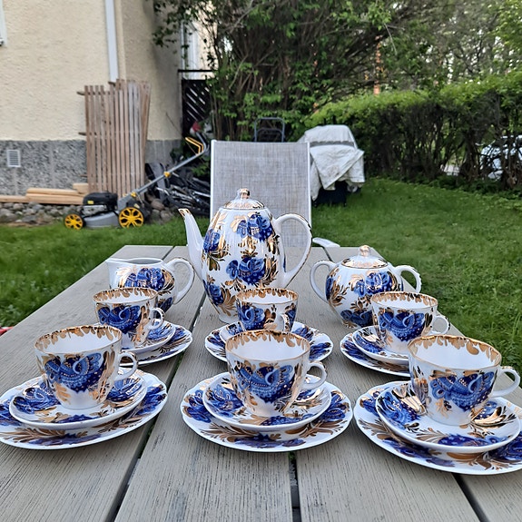 Lomonosov Sininen lintu kahvisetti