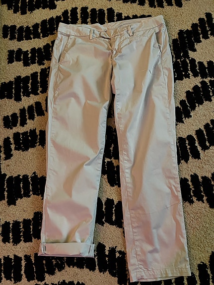 Dondup chinos housut koko L, matala vyöt. 4 taskua. Puuvilla-elastani. Vy 88 cm