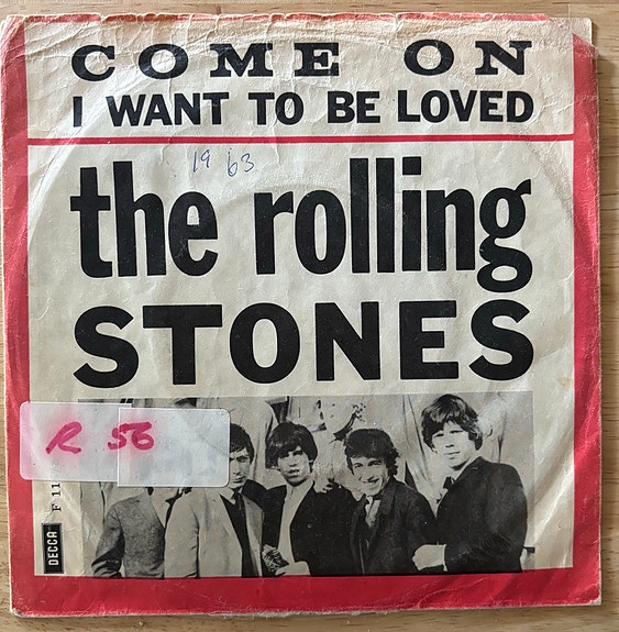 The Rolling Stones: Come On 7" single Tanska 1963