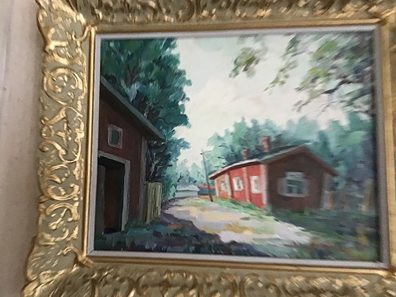 Viljo Mäkinen öljyvärimaalaus