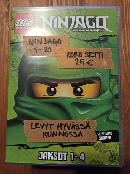 Lego Ninjago dvd-levyt jaksot 1–21