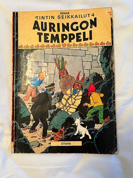 Tintin seikkailut 4, Auringon Temppeli, 1971 1.painos