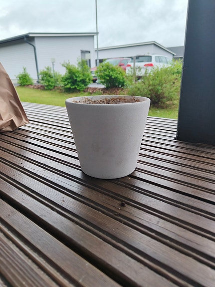 Valkoinen ruukku