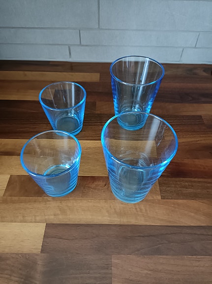 Kaj Franck Iittala siniset juomalasit 4 kpl