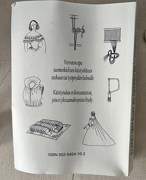 Käsityöläisen erikoissanasto fi-eng-fi