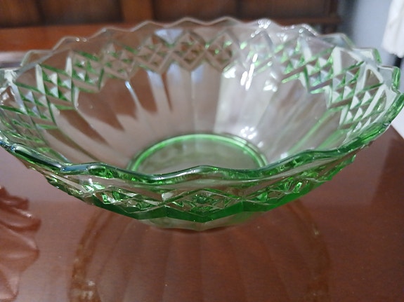 Iittala vihreä lasikulho