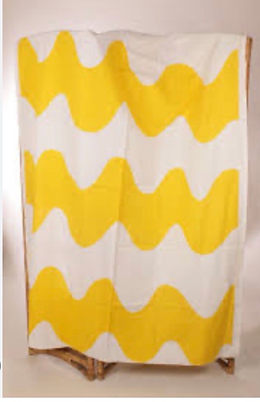 OSTETAAN keltainen Marimekko lokki kangas/verho