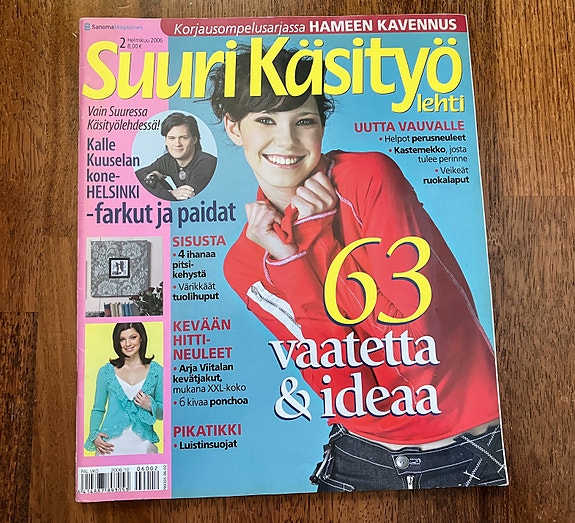 Suuri Käsityö 2/2006 : Kastemekko, Lierihattu, Lippiksiä