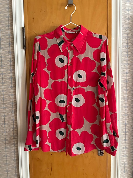 Marimekko Pieni Unikko silkkipaita