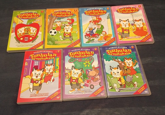 Richard Scarryn Touhulan arvoitukset DVD 7 kpl