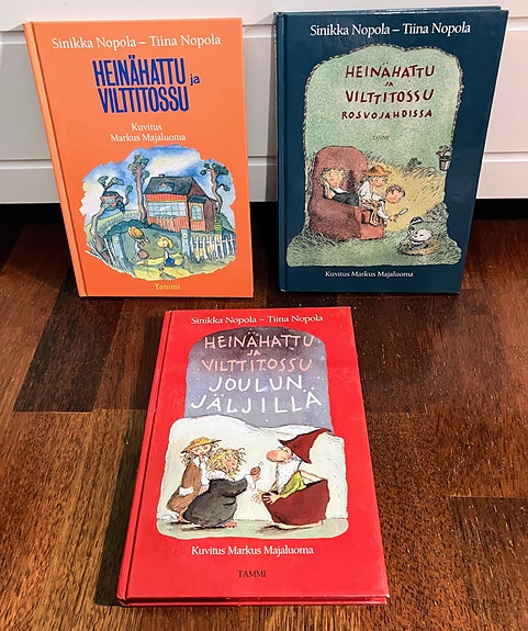 Satukirja 3x Heinähattu ja Vilttitossu / Sinikka & Tiina Nopola