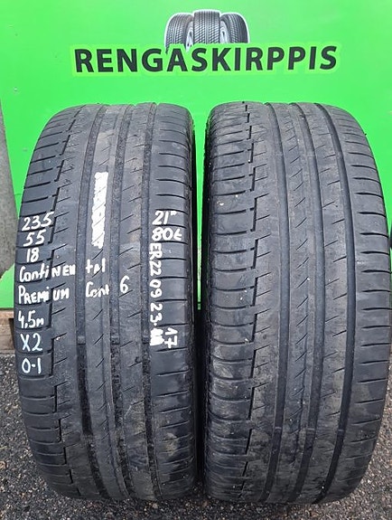 235/55R18 Continental PremiumContact 6 kesärenkaat