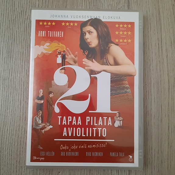 21 TAPAA PILATA AVIOLIITTO kotimainen dvd-elokuva