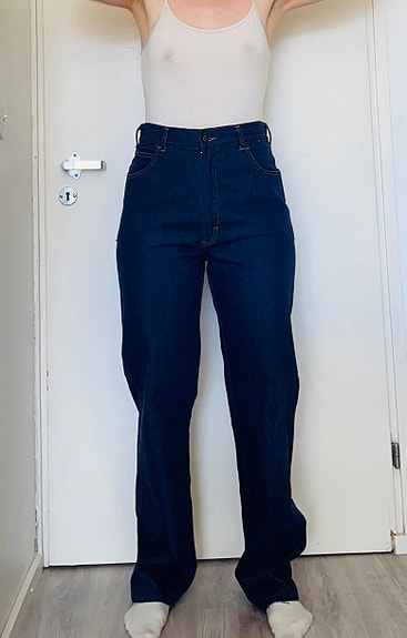 Vintage korkeavyötäröiset farkut