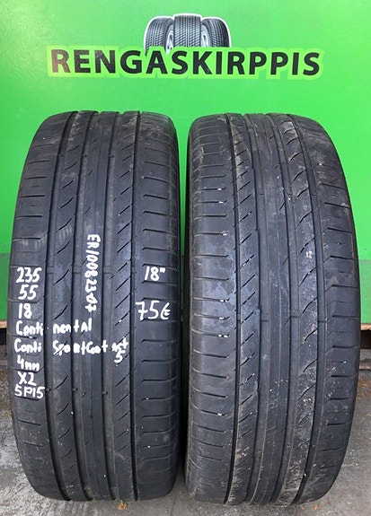 235/55R18 Continental ContiSportContact 5 kesärenkaat