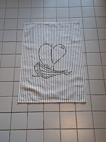 Purjevene keittiöpyyhe