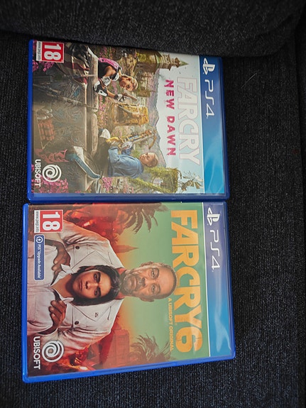 Playstation 4 Far Cry 6 ja Far Cry New Dawn pelit