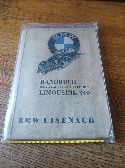 Harvinainen BMW limousine 340 handbook!