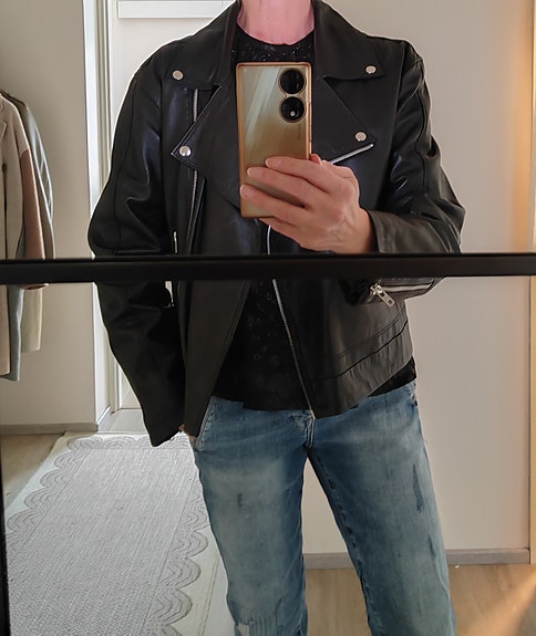 Bruunz bazaar: Biker nahkatakki koko 40