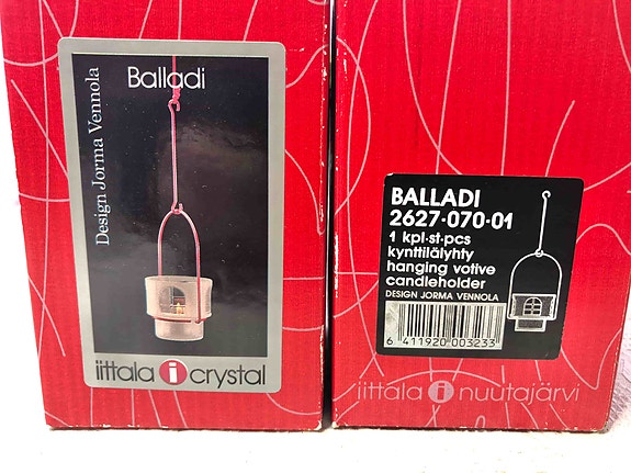 2kpl Iittala Balladi Kynttilälyhty