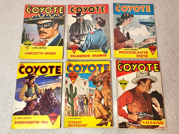 El Coyote seikkailukirjasarja 6osaa 50-luku