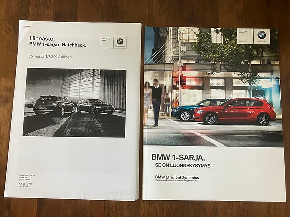 BMW 1-sarja esite ja hinnasto